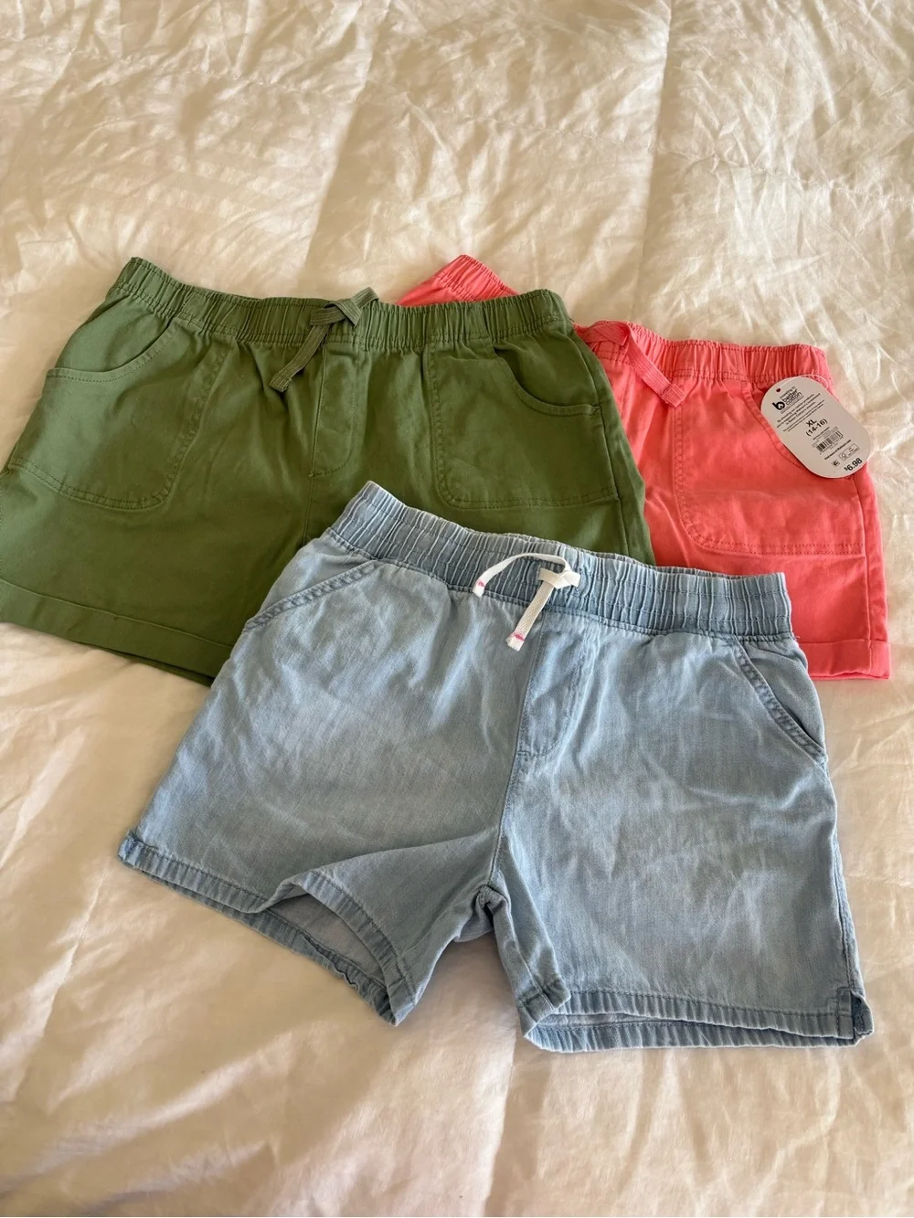 Set of 3 new Girls Pull-On Shorts  Cat & Jack wonder nation XL 14/16